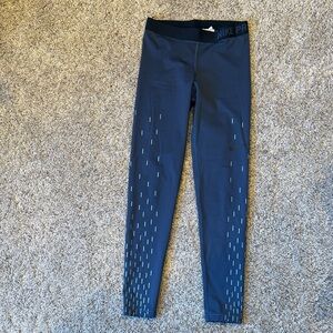 Nike Pro Navy insulated Leggings with Teal Accents